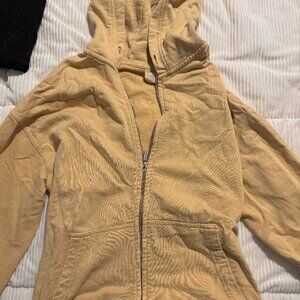 Urban Outfitters Women's Tan and Yellow Hoodie
